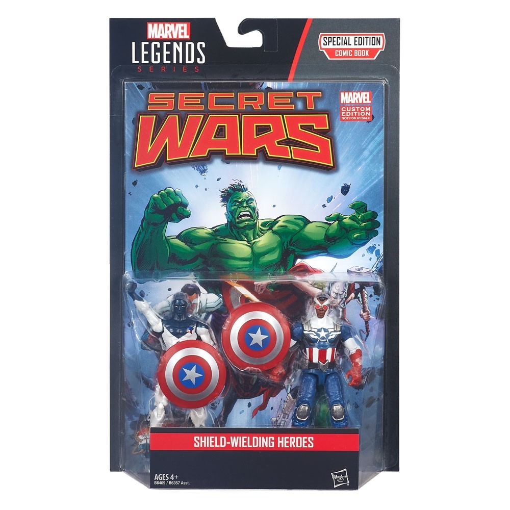 MARVEL LEGENDS SECRET WARS - VANCE ASTRO + CAPTAIN AMERICA ACTION FIGURE HASBRO
