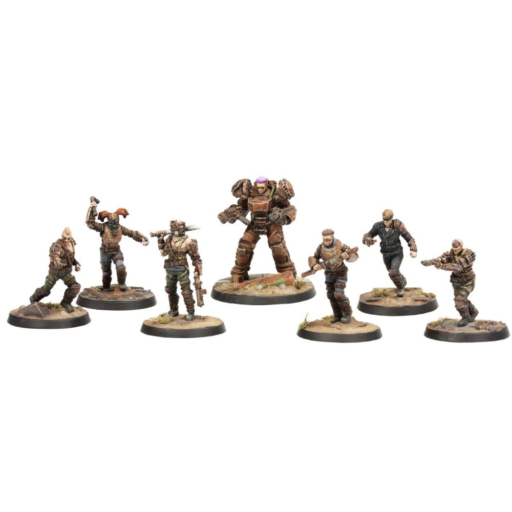MODIPHIUS ENTERTAINMENT FALLOUT WASTELAND WARFARE - RAIDERS CORE SET MINIATURE TABLETOP ROLEPLAYING GIOCO DI RUOLO