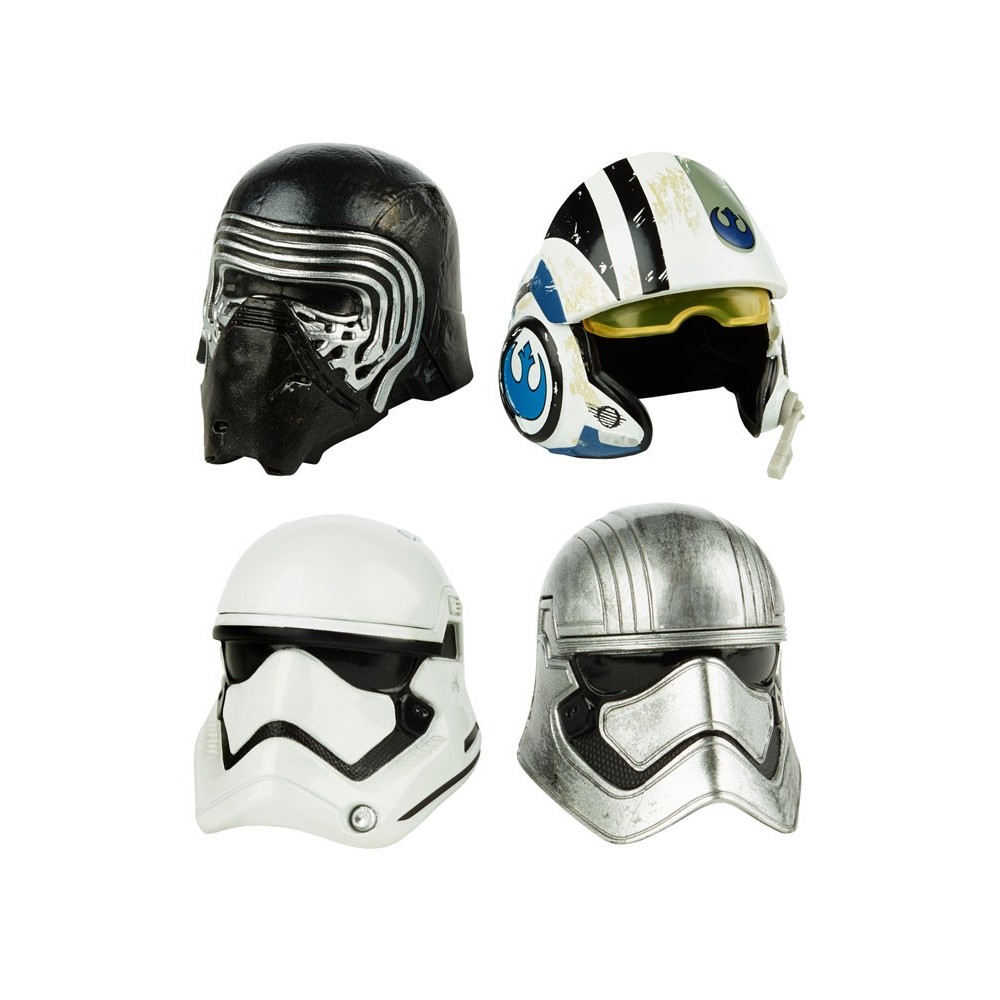 STAR WARS THE BLACK SERIES - KYLO REN + POE DAMERON DIE CAST HELMETS HASBRO