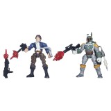 STAR WARS HERO MASHERS - HAN SOLO VS BOBA FETT ACTION FIGURE HASBRO