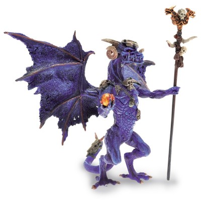 DRAGONS SERIES - VIOLET WIZARD DRAGON ACTION FIGURE PLASTOY