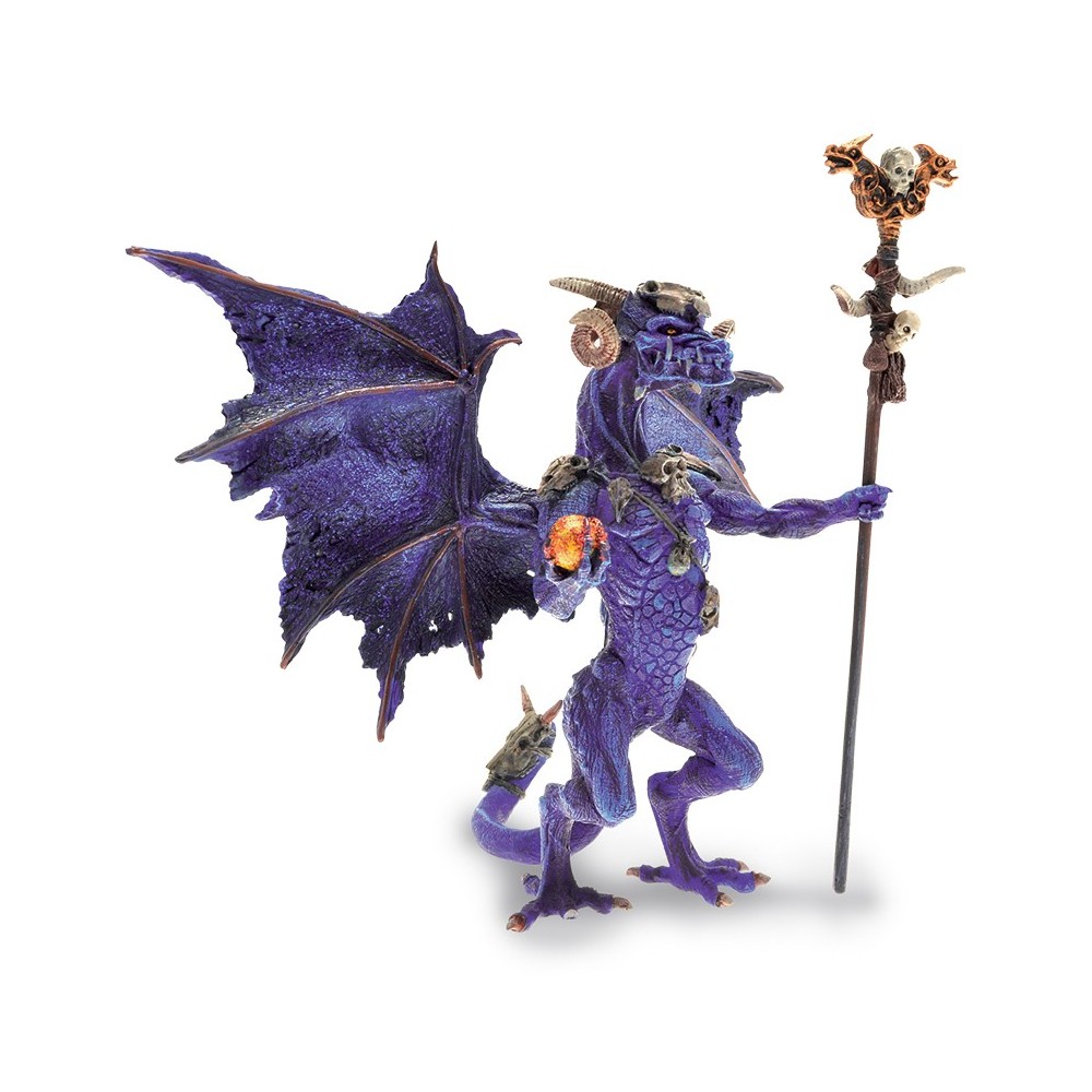 DRAGONS SERIES - VIOLET WIZARD DRAGON ACTION FIGURE PLASTOY