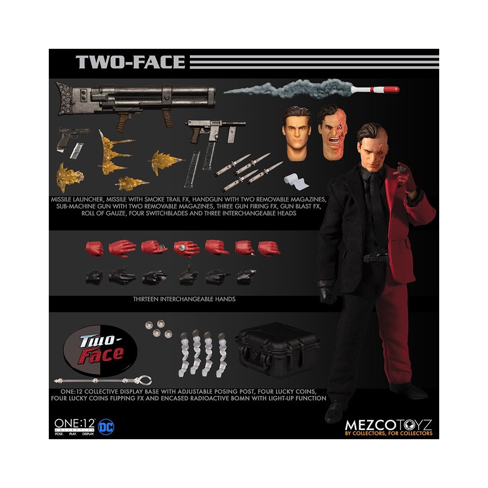 MEZCO TOYS BATMAN - TWO FACE ONE:12 COLLECTIVE ACTION FIGURE
