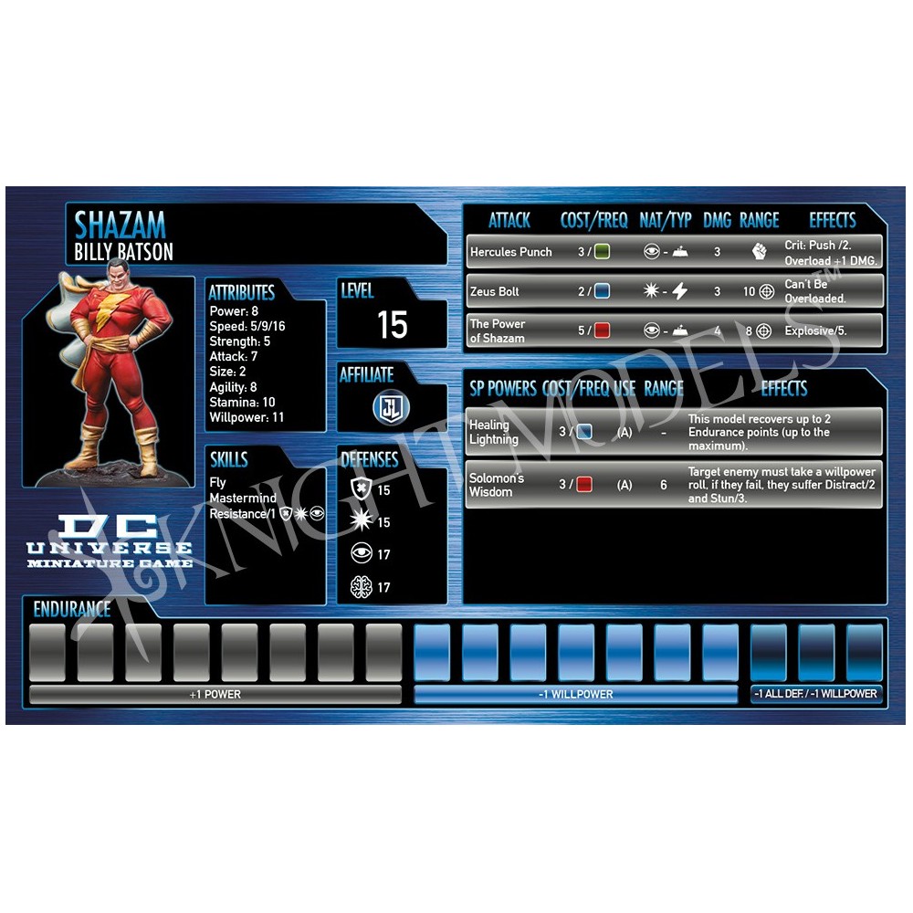 KNIGHT MODELS DC UNIVERSE MINIATURE GAME - SHAZAM MINI RESIN STATUE FIGURE