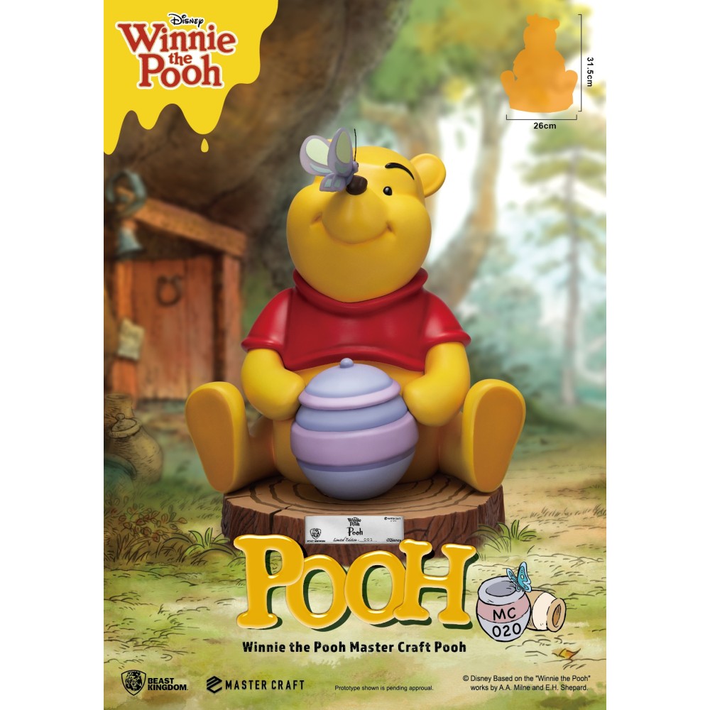 WINNIE THE POOH MASTER CRAFT POOH STATUE 40CM RESIN FIGURE BEAST KINGDOM