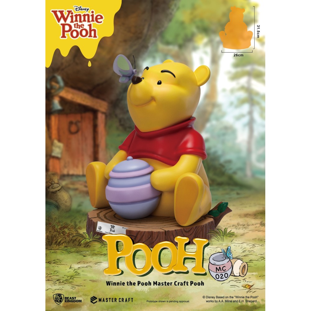 WINNIE THE POOH MASTER CRAFT POOH STATUE 40CM RESIN FIGURE BEAST KINGDOM
