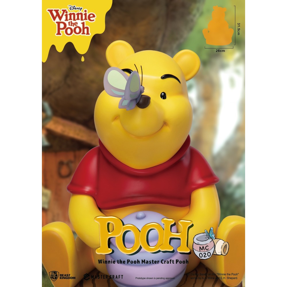WINNIE THE POOH MASTER CRAFT POOH STATUE 40CM RESIN FIGURE BEAST KINGDOM