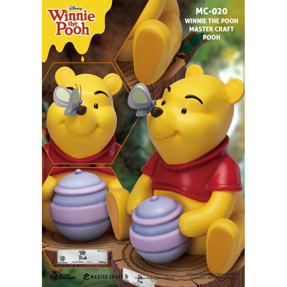 WINNIE THE POOH MASTER CRAFT POOH STATUE 40CM RESIN FIGURE BEAST KINGDOM