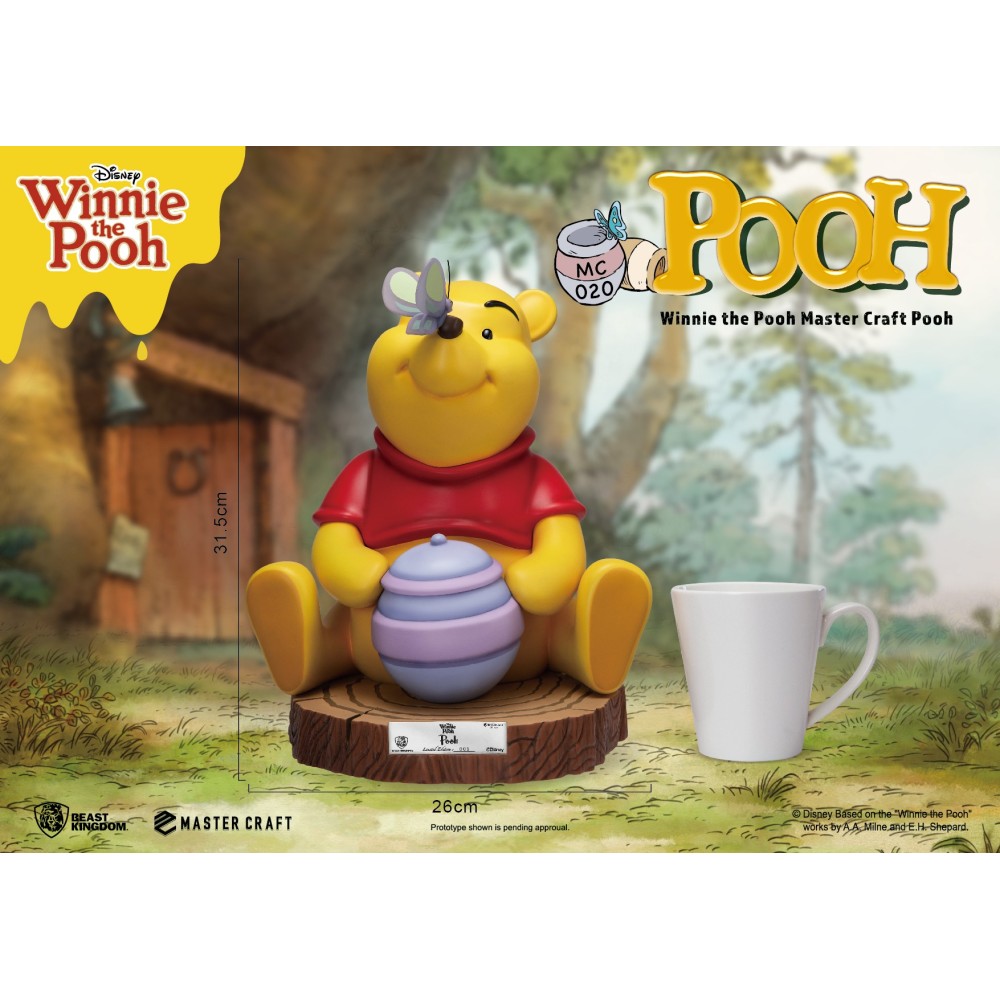 WINNIE THE POOH MASTER CRAFT POOH STATUE 40CM RESIN FIGURE BEAST KINGDOM