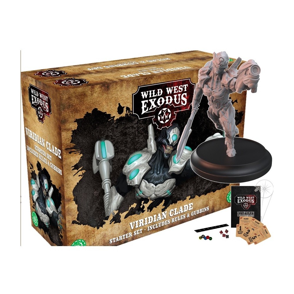 WARCRADLE STUDIOS WILD WEST EXODUS VIRIDIAN CLADE STARTER SET MINIATURES