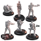 WARCRADLE STUDIOS WILD WEST EXODUS NO SURRENDER POSSE SET RESIN MINIATURES
