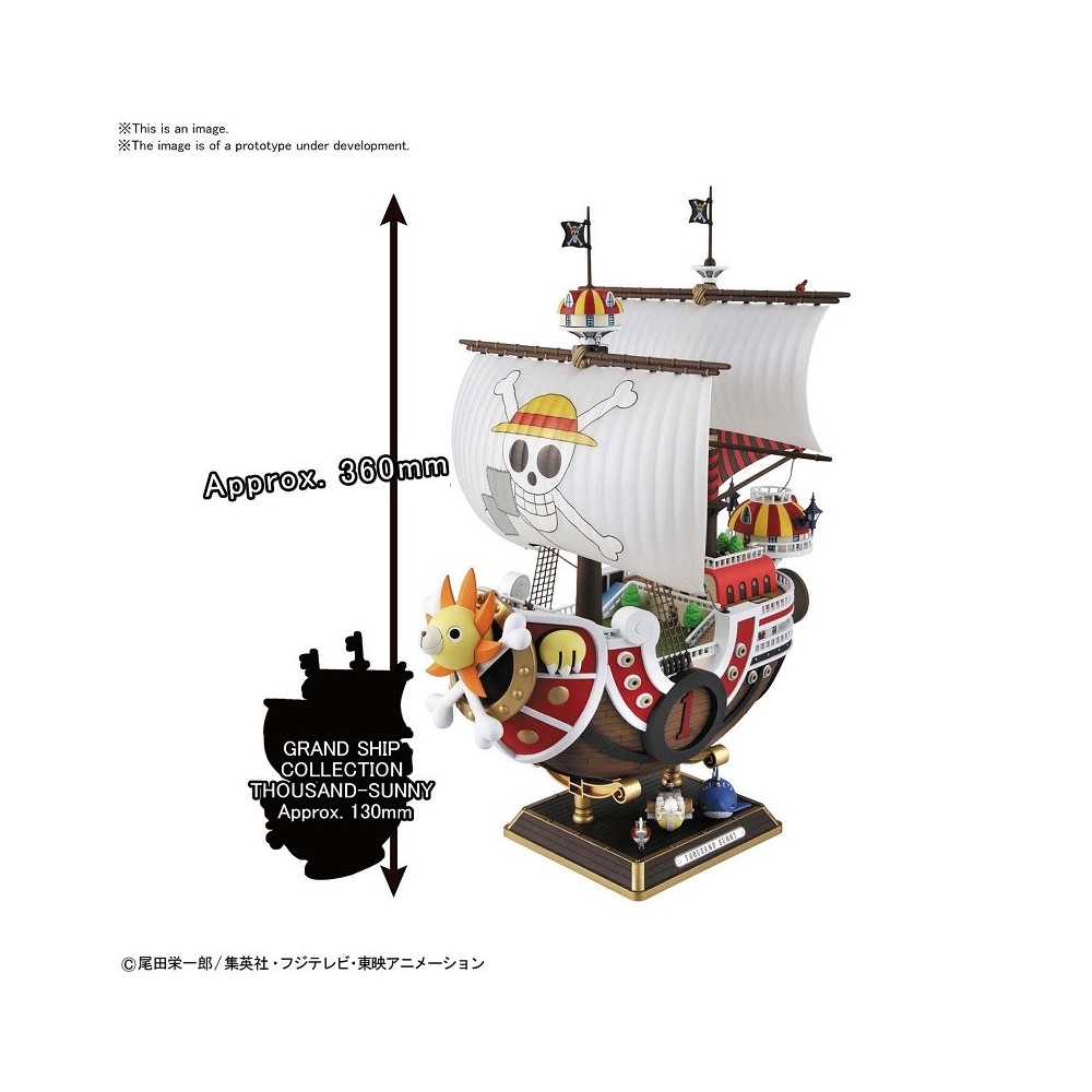 BANDAI ONE PIECE THOUSAND SUNNY LAND OF WANO VERSION MODEL KIT ACTION FIGURE