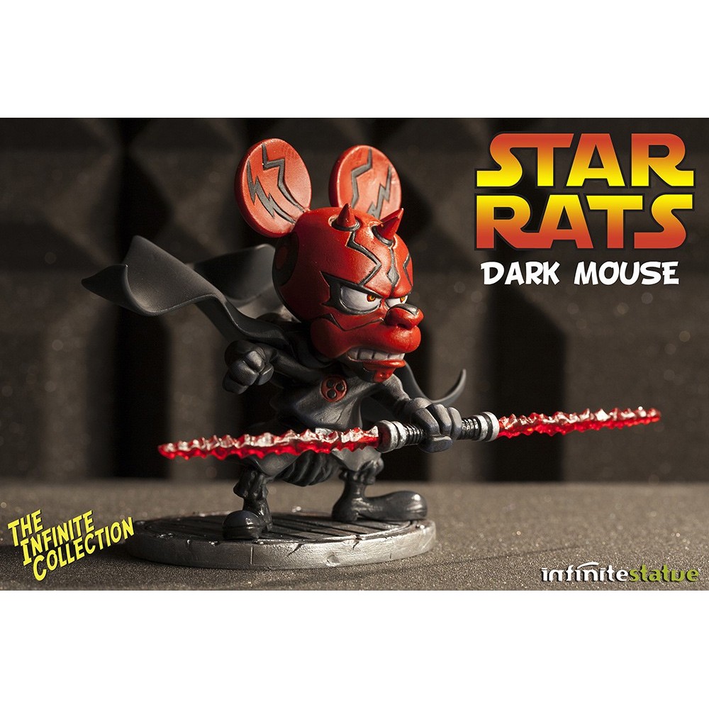 RAT-MAN STAR RATS DARK MOUSE COLLECTION N.4 STATUE LEO ORTOLANI INFINITE STATUE
