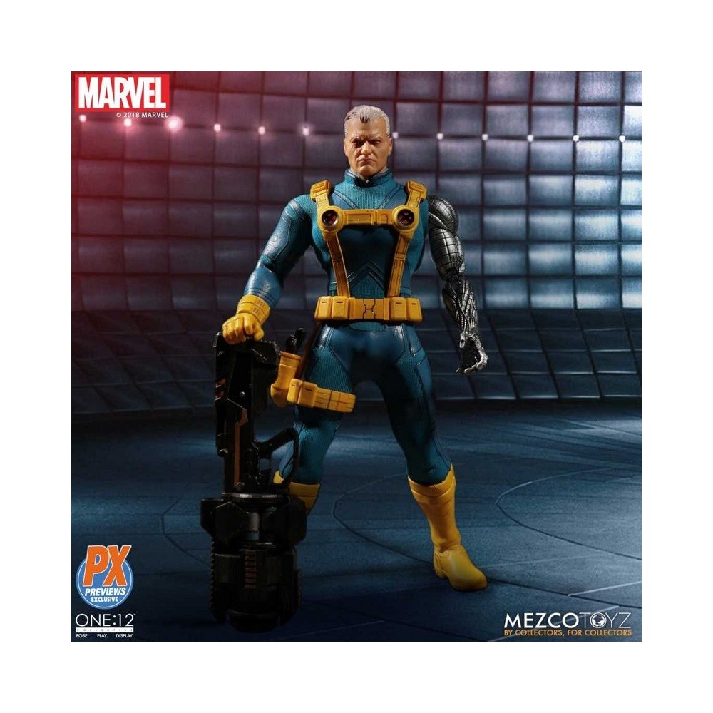 X-MEN - CABLE ONE:12 COLLECTIVE ACTION FIGURE MEZCO TOYS