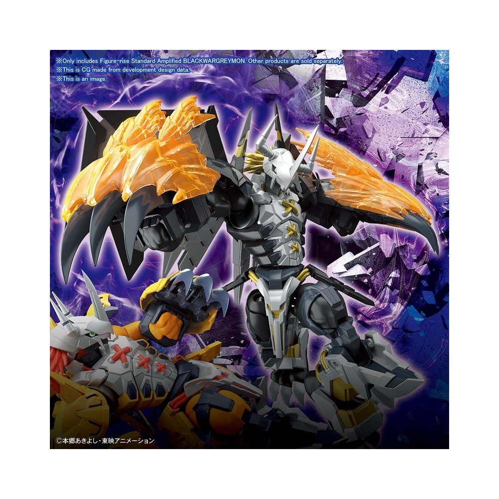 DIGIMON FIGURE RISE BLACK WARGREYMON AMPLIFIED MODEL KIT FIGURE BANDAI