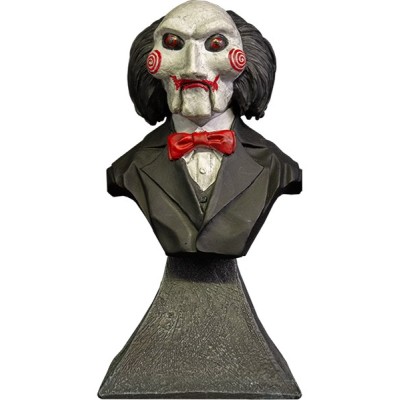 SAW L'ENIGMISTA BILLY PUPPET BUST STATUE 15CM RESIN FIGURE TRICK OR TREAT STUDIOS