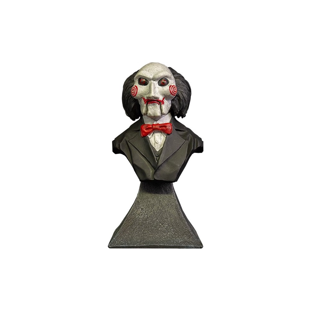 SAW L'ENIGMISTA BILLY PUPPET BUST STATUE 15CM RESIN FIGURE TRICK OR TREAT STUDIOS