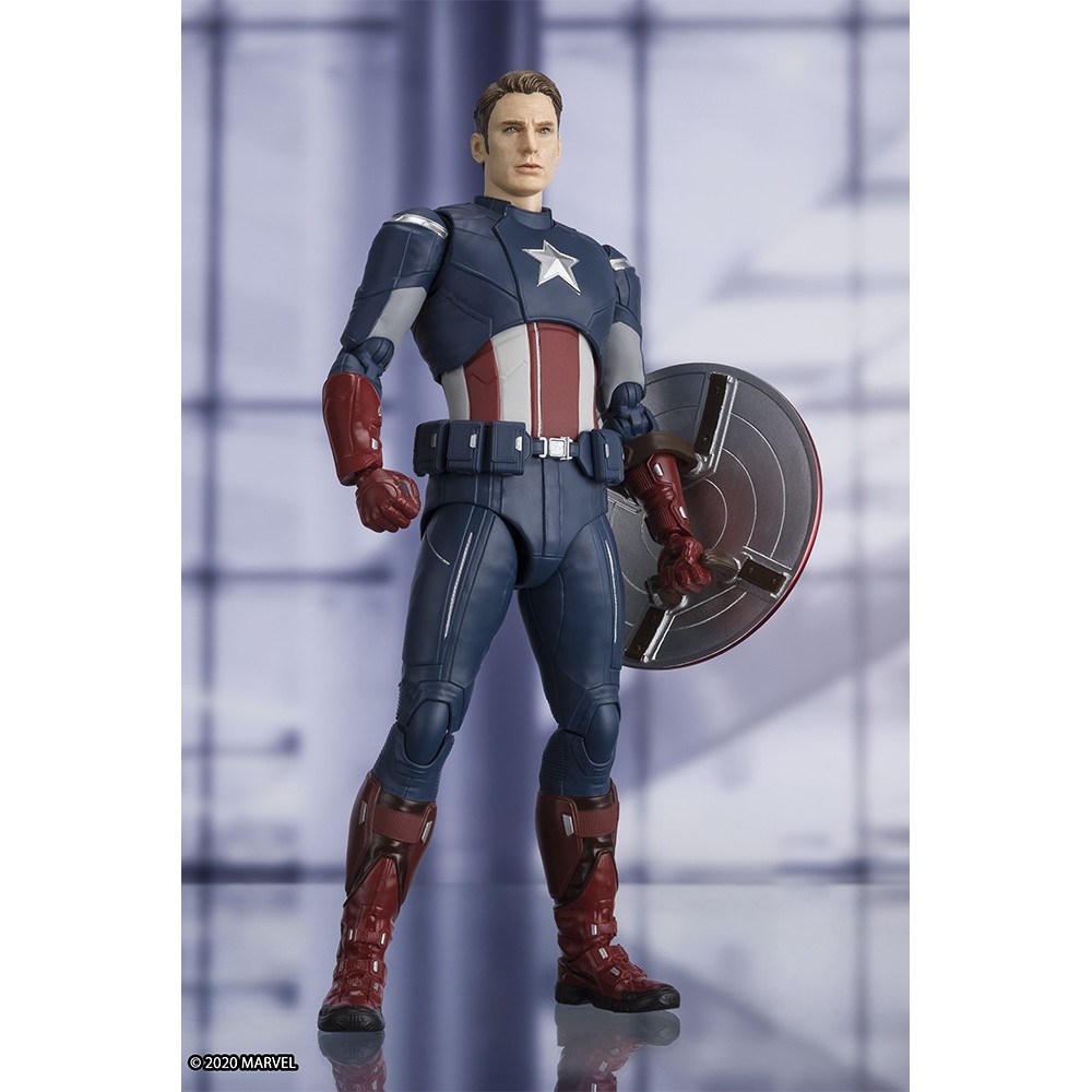 BANDAI AVENGERS ENDGAME CAPTAIN AMERICA VS CAP S.H. FIGUARTS ACTION FIGURE