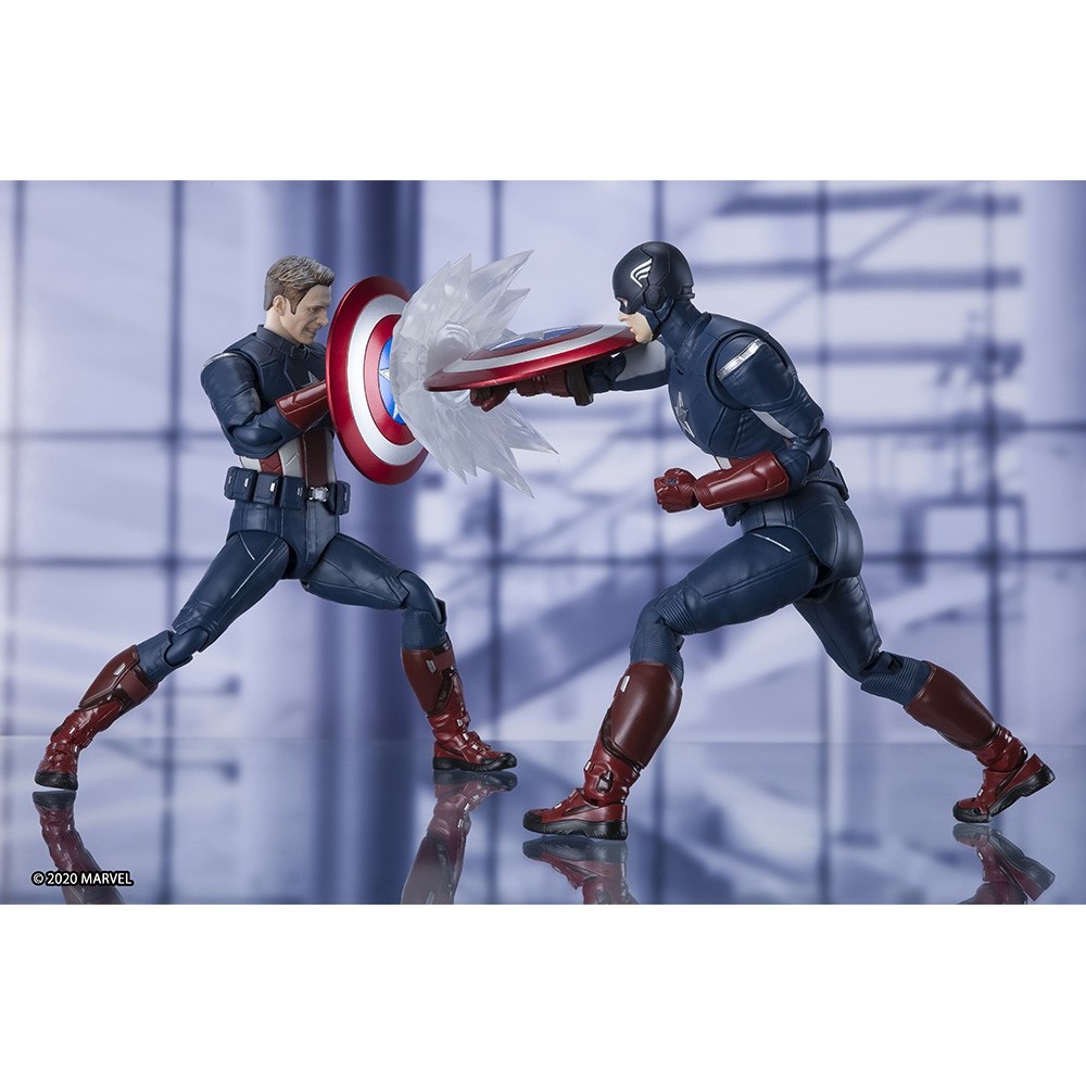 BANDAI AVENGERS ENDGAME CAPTAIN AMERICA VS CAP S.H. FIGUARTS ACTION FIGURE