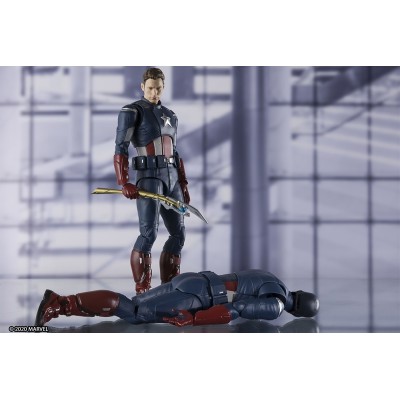 BANDAI AVENGERS ENDGAME CAPTAIN AMERICA VS CAP S.H. FIGUARTS ACTION FIGURE