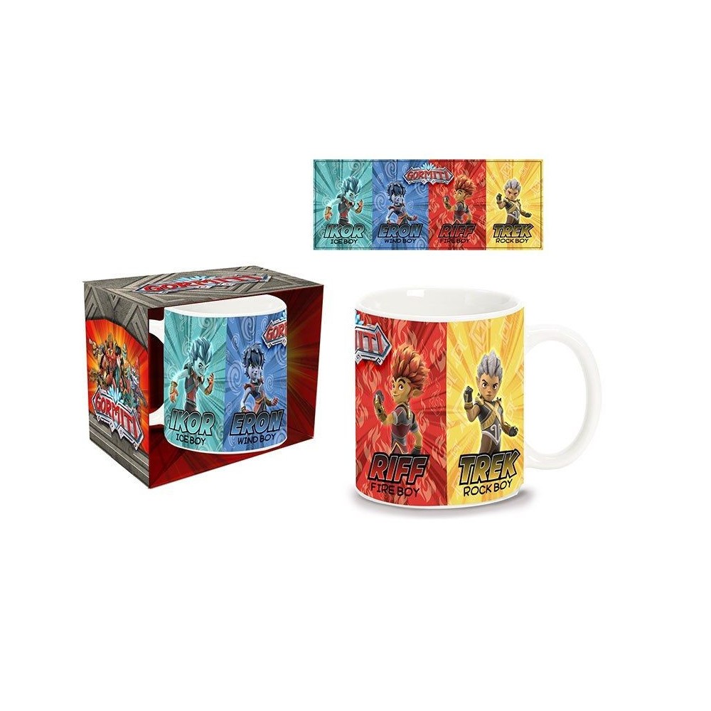 GORMITI TEAM CERAMIC MUG TAZZA IN CERAMICA PYRAMID INTERNATIONAL