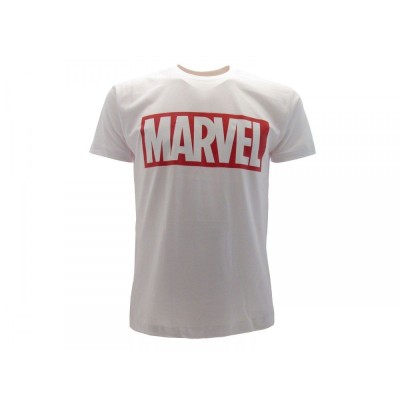 MAGLIA T SHIRT MARVEL LOGO BIANCA