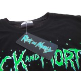 MAGLIA T SHIRT RICK AND MORTY NAVICELLA UFO NERA