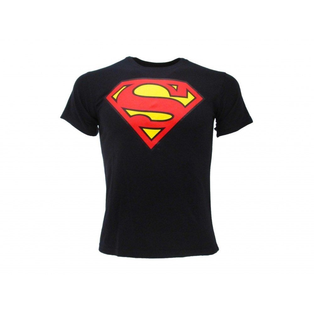 MAGLIA T SHIRT SUPERMAN LOGO BLU NAVY