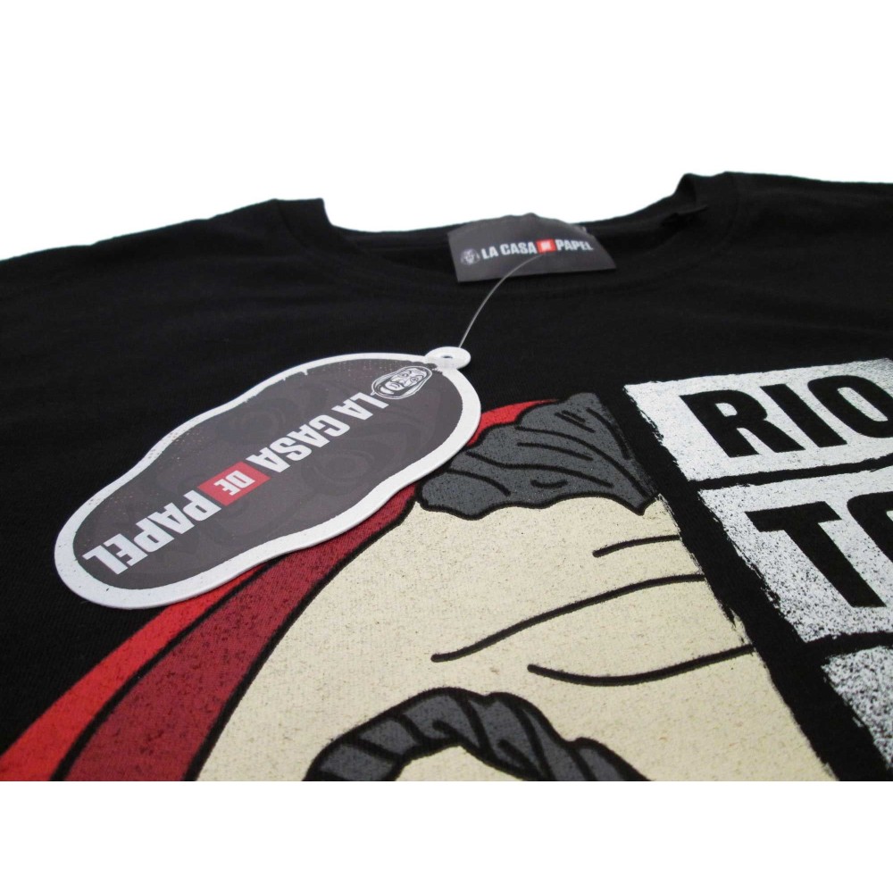 MAGLIA T SHIRT LA CASA DE PAPEL LA CASA DI CARTA NOMI NERA