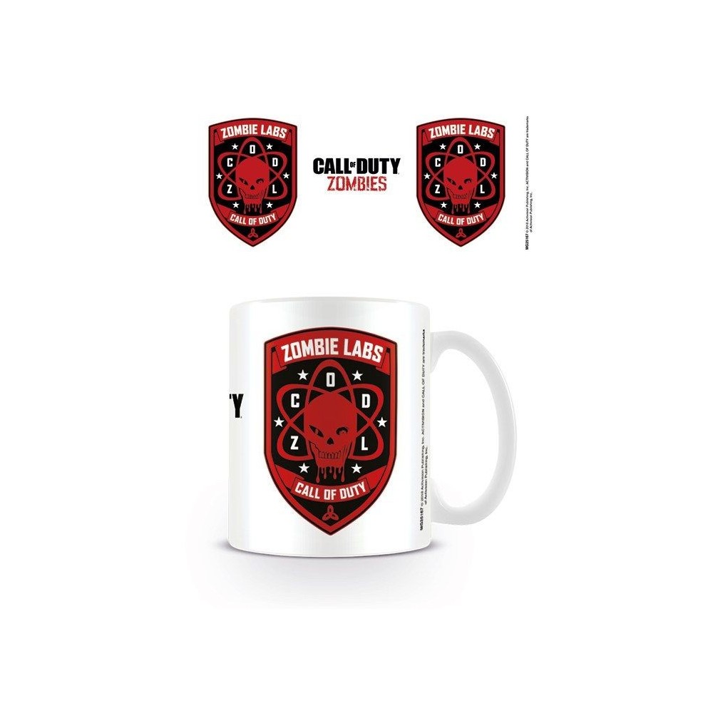 CALL OF DUTY ZOMBIE LABS CERAMIC MUG TAZZA CERAMICA