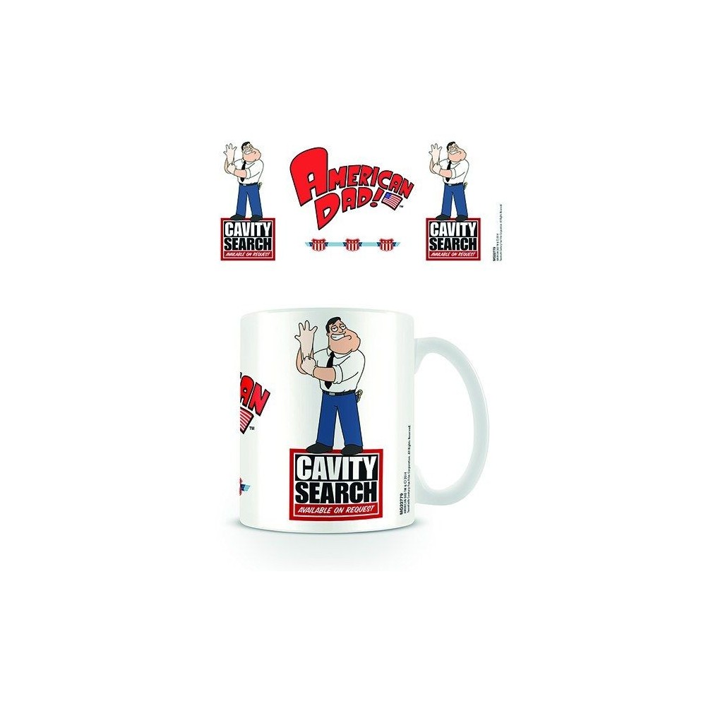 AMERICAN DAD STAN CAVITY SEARCH CERAMIC MUG TAZZA IN CERAMICA PYRAMID INTERNATIONAL