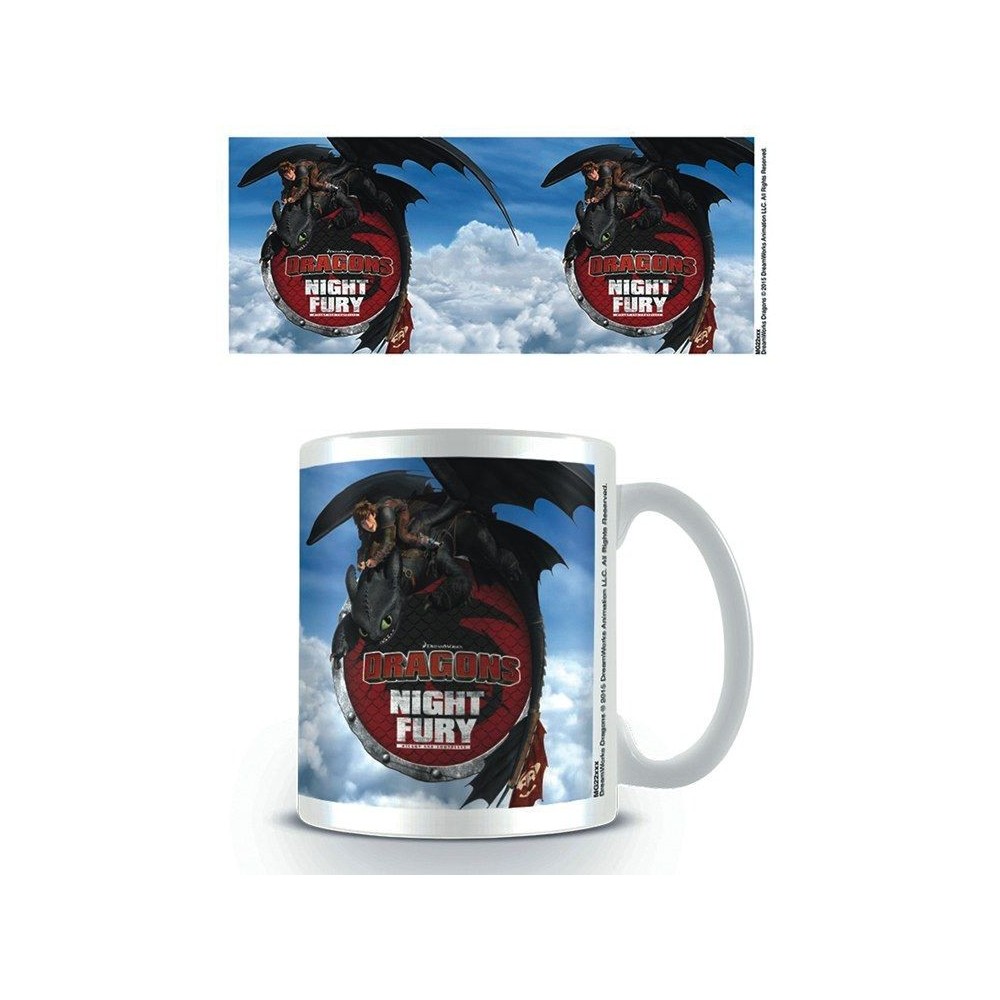 DRAGONS DRAGON TRAINER NIGHT FURY CERAMIC MUG TAZZA IN CERAMICA PYRAMID INTERNATIONAL