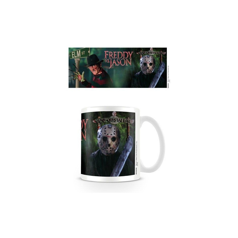 FREDDY VS JASON CERAMIC MUG TAZZA IN CERAMICA PYRAMID INTERNATIONAL