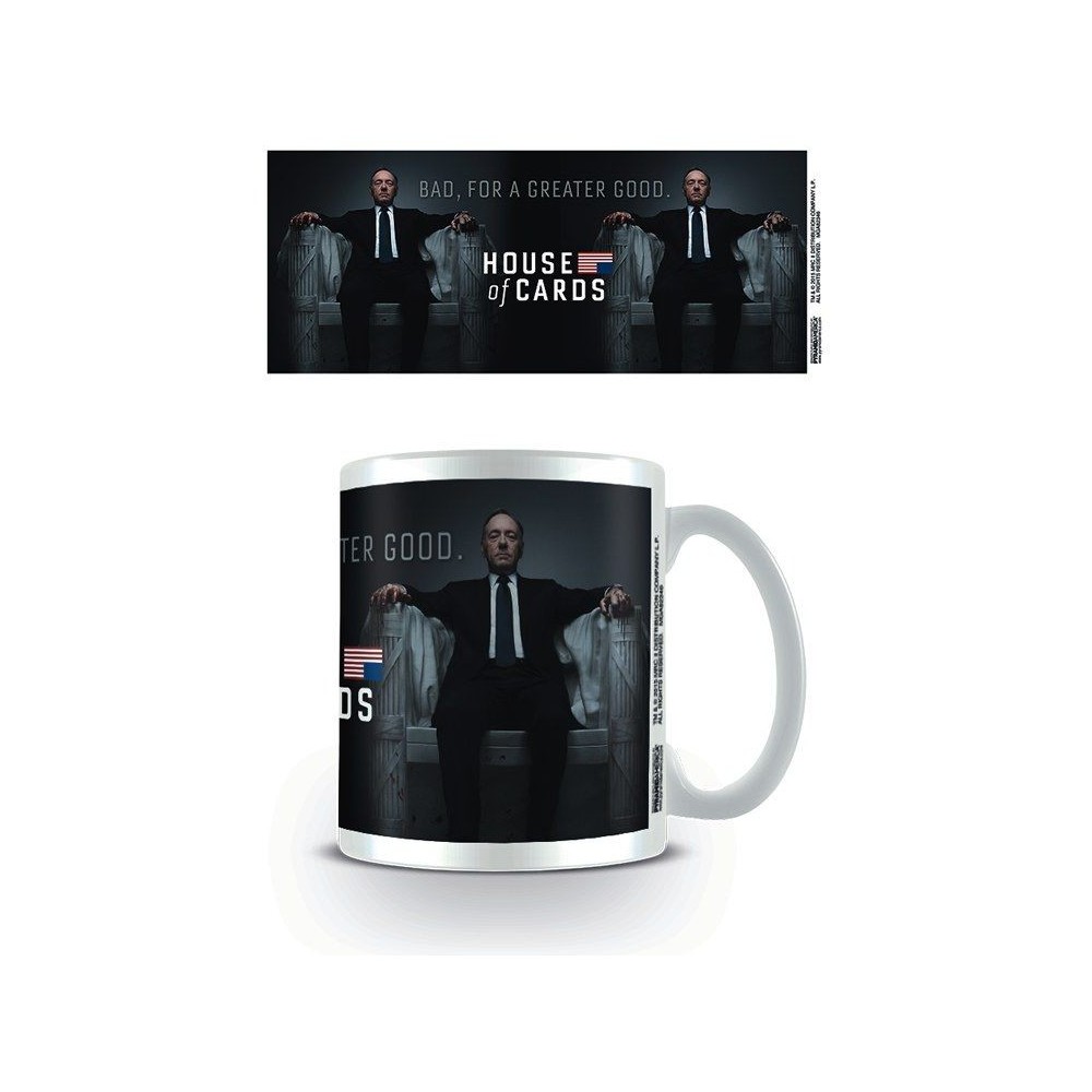 HOUSE OF CARDS CERAMIC MUG TAZZA IN CERAMICA PYRAMID INTERNATIONAL