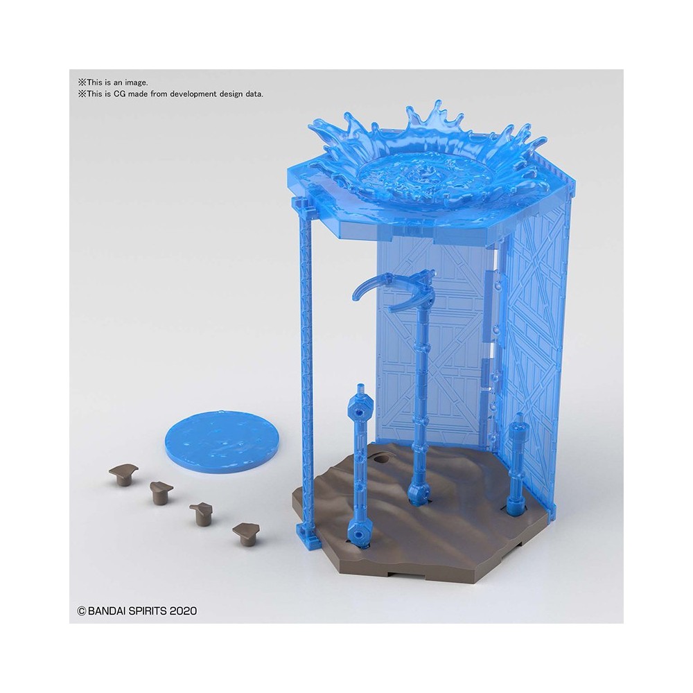 BANDAI CUSTOMIZE SCENE BASE WATER FIELD VERSION FIGURE