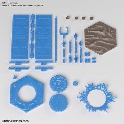 BANDAI CUSTOMIZE SCENE BASE WATER FIELD VERSION FIGURE
