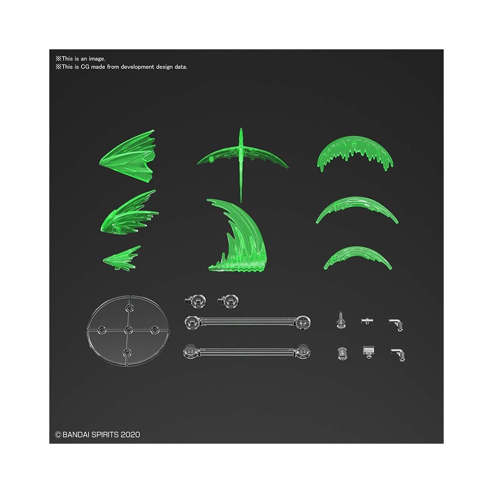 BANDAI CUSTOMIZE EFFECT SLASH IMAGE VERSION GREEN FIGURE
