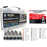 WIZKIDS PREMIUM PAINTS - INTERMEDIATE CASE SET COLORI PER MINIATURE WIZKIDS