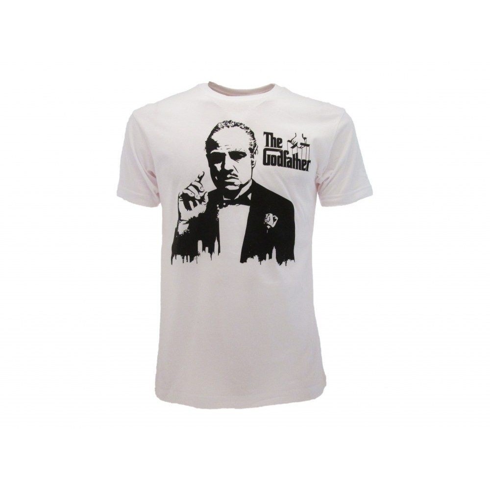 MAGLIA T SHIRT THE GODFATHER IL PADRINO BIANCA