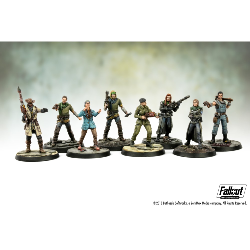 FALLOUT WASTELAND WARFARE - SURVIVORS CORE BOX MINIATURES SET MODIPHIUS ENTERTAINMENT