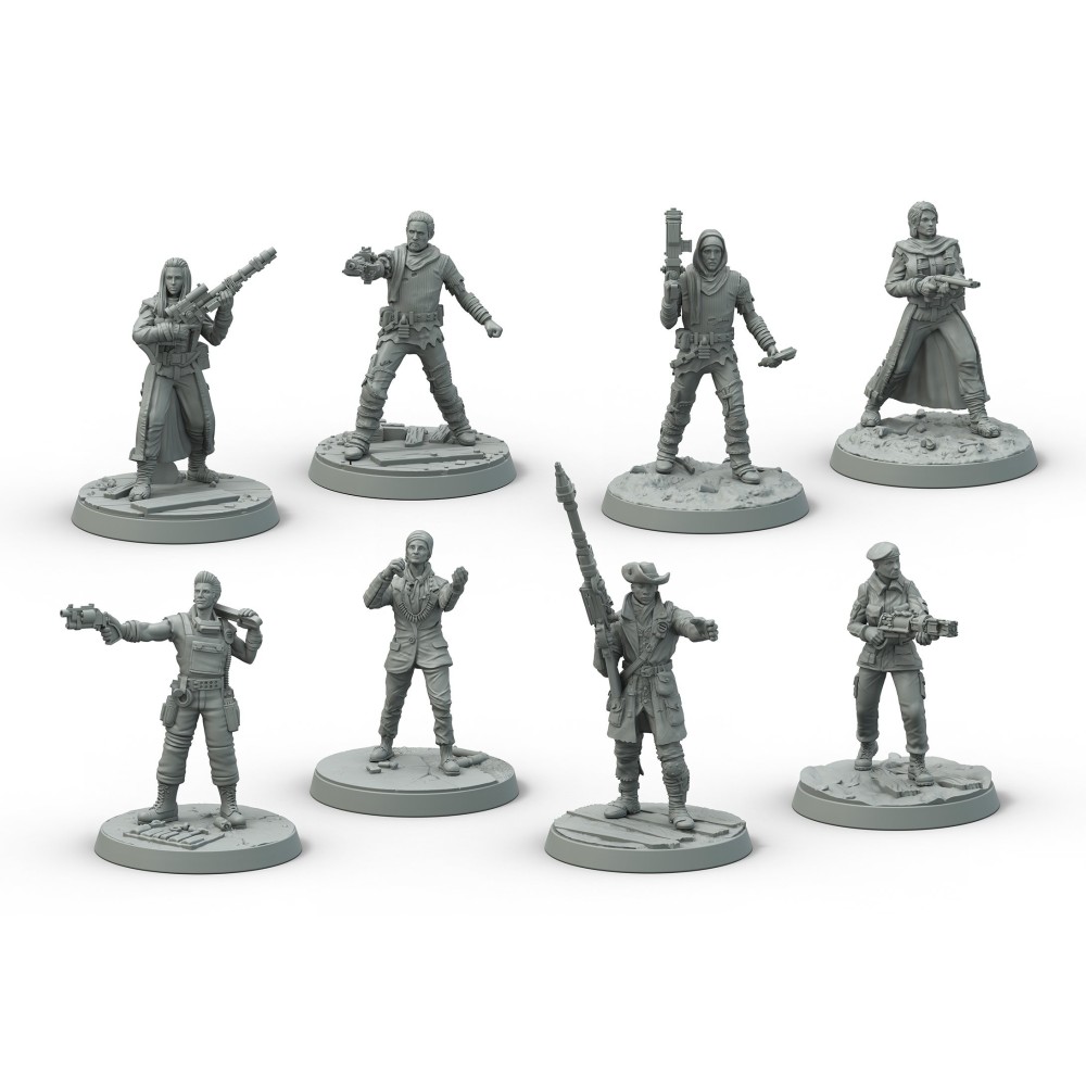 FALLOUT WASTELAND WARFARE - SURVIVORS CORE BOX MINIATURES SET MODIPHIUS ENTERTAINMENT