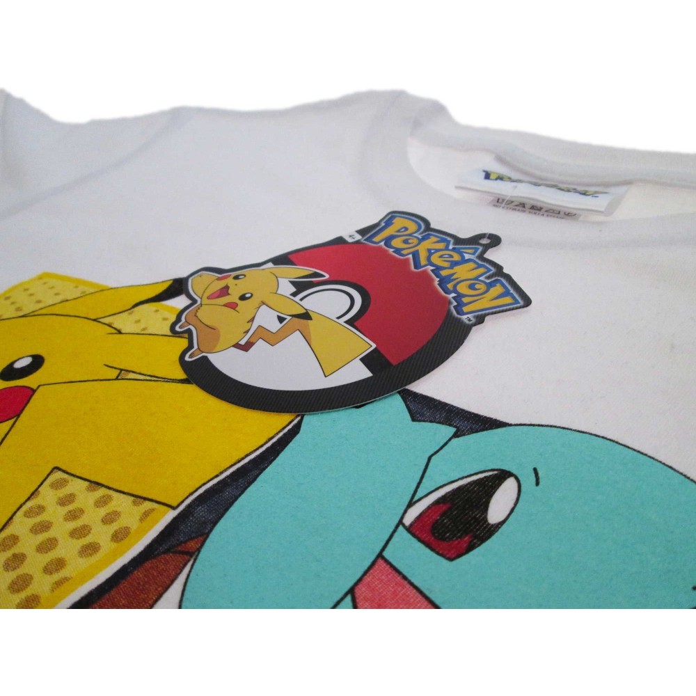 MAGLIA T SHIRT POKEMON 4 STARTERS