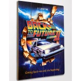 BACK TO THE FUTURE 2 WOOD PRINT STAMPA SU LEGNO DOCTOR COLLECTOR