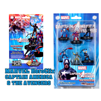 MARVEL HEROCLIX CAPTAIN AMERICA AND AVENGERS FAST FORCES MINIATURES WIZKIDS