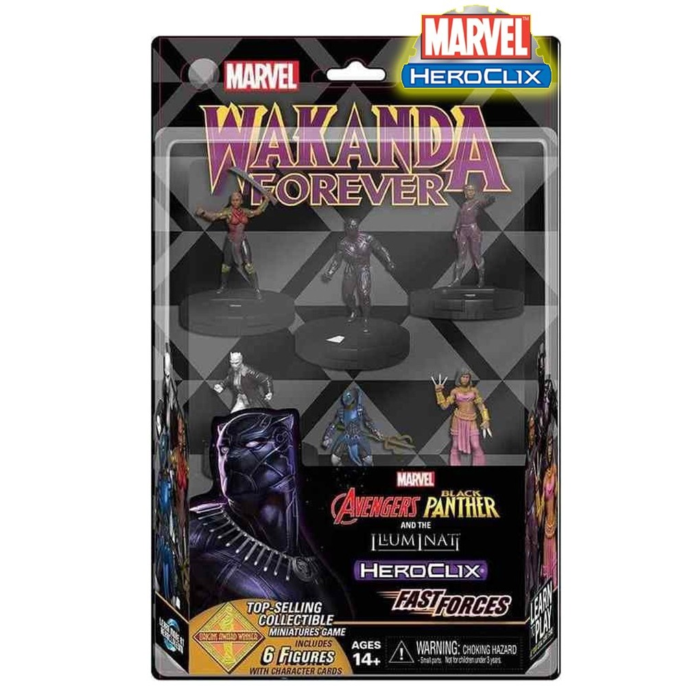 MARVEL HEROCLIX BLACK PANTHER AND THE ILLUMINATI FAST FORCES MINIATURES WIZKIDS