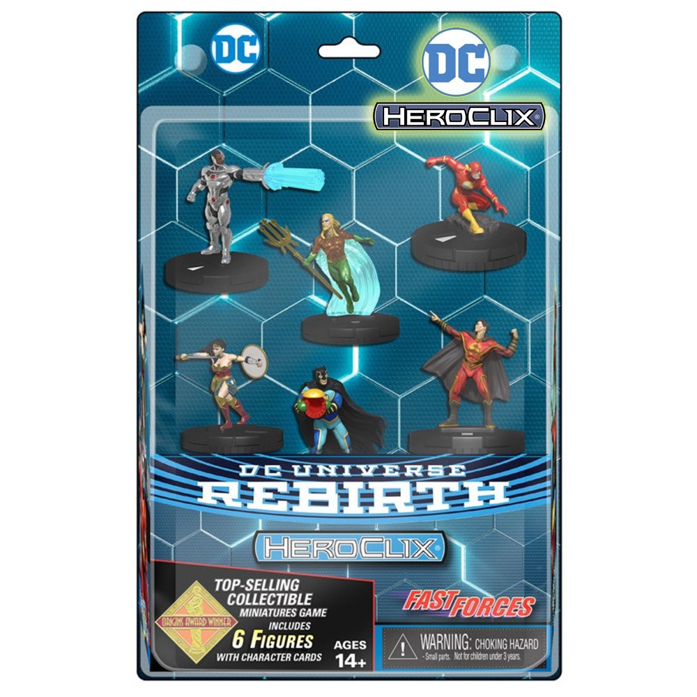 DC UNIVERSE REBIRTH HEROCLIX FAST FORCES MINIATURES WIZKIDS