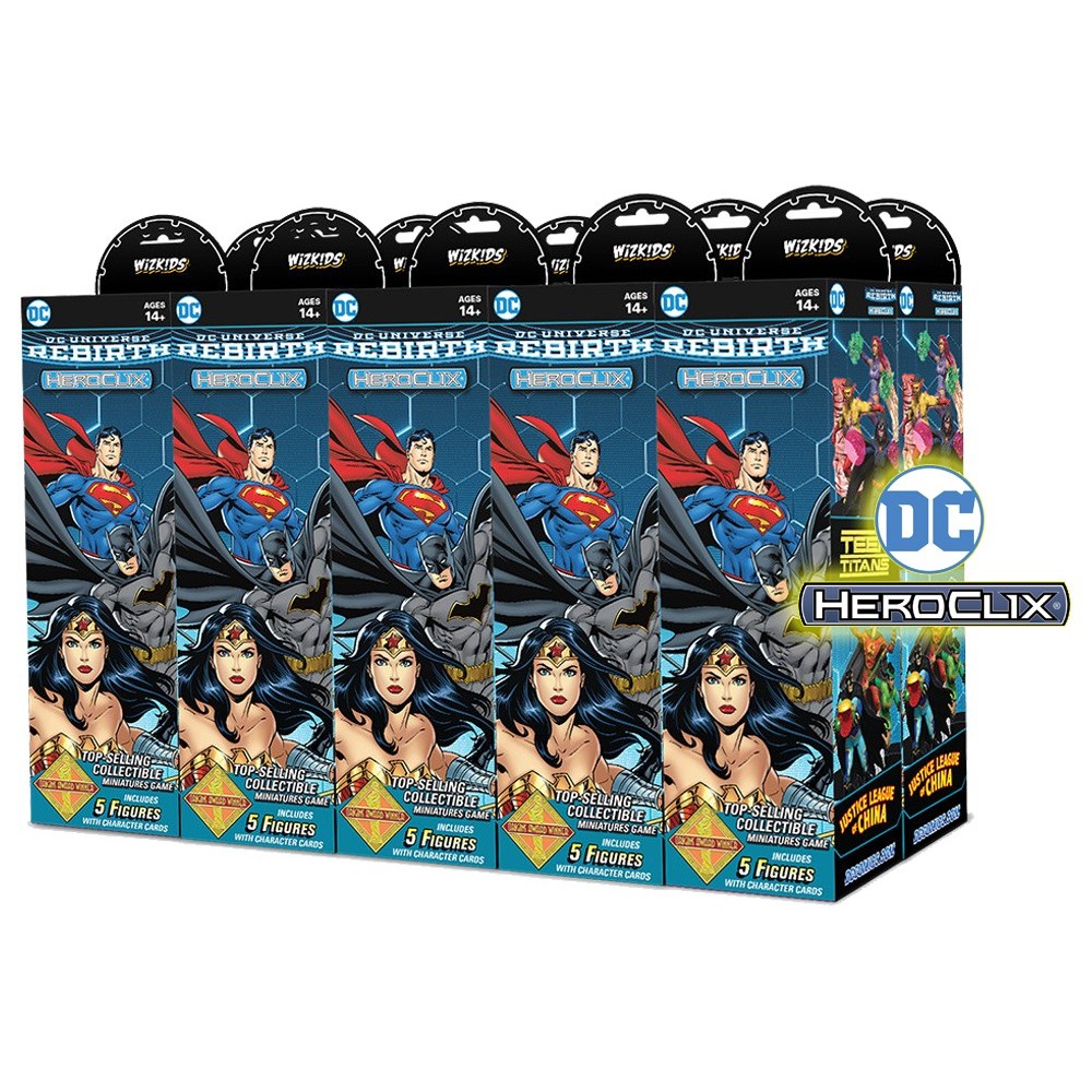 DC UNIVERSE REBIRTH HEROCLIX 10X BOOSTER BRICK WIZKIDS