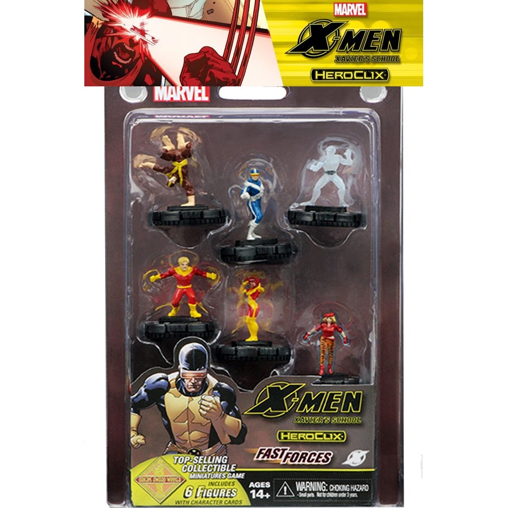 MARVEL HEROCLIX X-MEN XAVIER'S SCHOOL FAST FORCES MINIATURES WIZKIDS