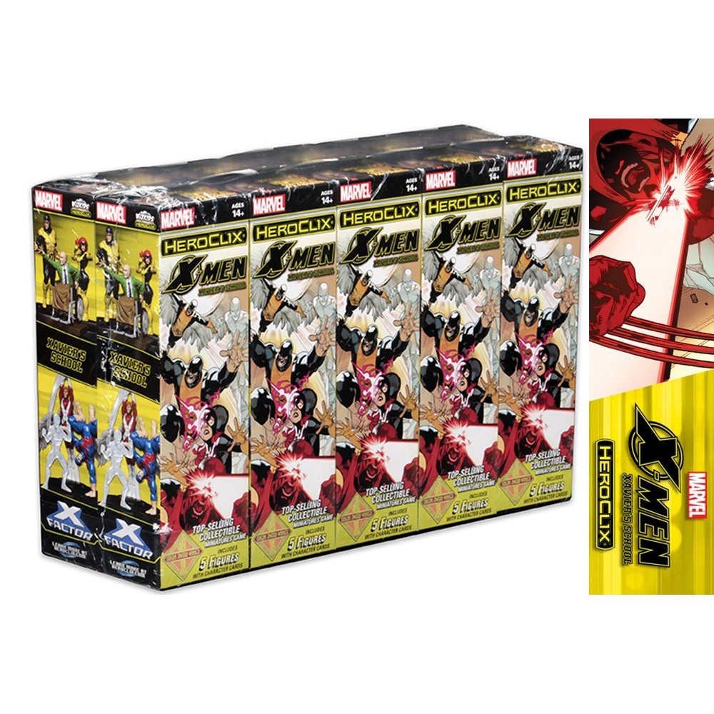MARVEL HEROCLIX X-MEN XAVIER'S SCHOOL 10X BOOSTER BRICK WIZKIDS