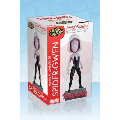 MARVEL SPIDER-GWEN BOBBLE HEAD KNOCKER FIGURE NECA